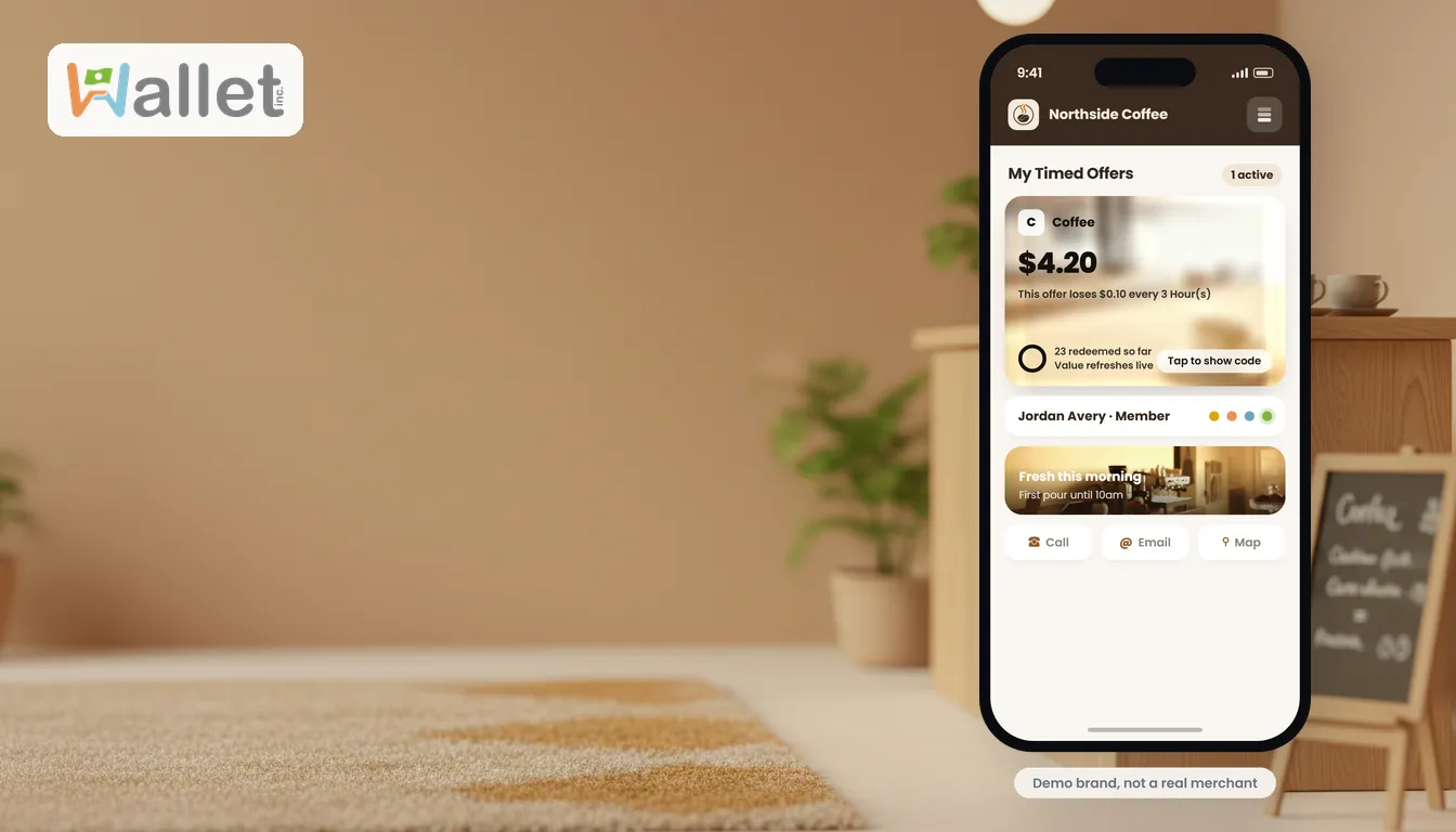 The one-tap scan-to-join screen in a branded Wallet.